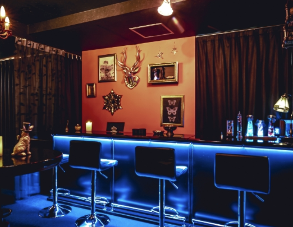 SECRET（シークレット）壁側からカウンター風景